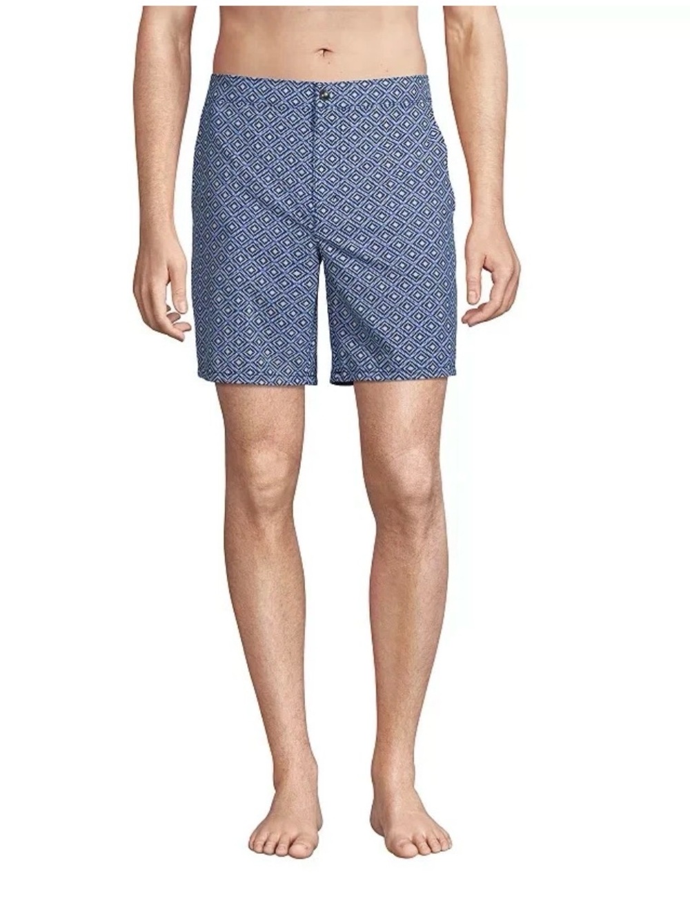 Men’s Lands’ End Big & Tall 3XL 50-52 Sunset Swim Trunk Board Shorts Blue